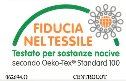 certificato oeko-tex olmo gomma piuma